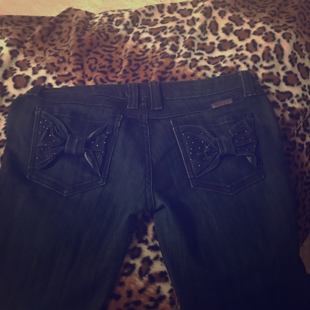 Frankie B Bow Back Pocket Jeans